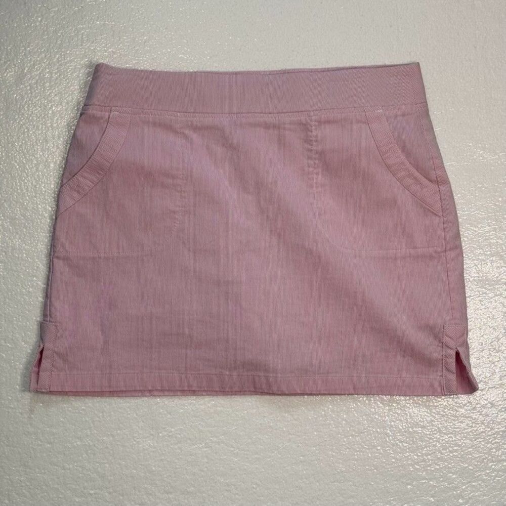 Pink and White Skort Size 2 Stretch Preppy Golf Tennis Crown & Ivy Coquette